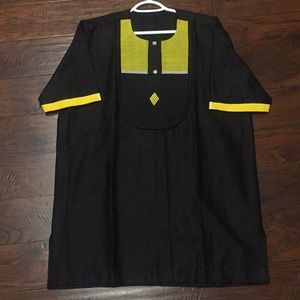 Multicolored Traditional African Print Dashiki